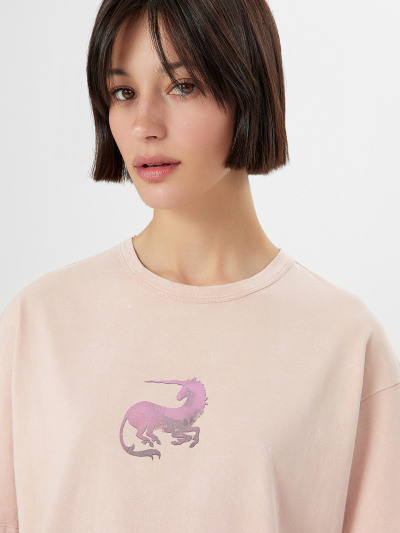 Футболка Mark Formelle 112934/24-ОБР33049П-0 бежевая_варка_009.2_Эйсид_2_сл_на_пол_1_сл_на_сп - фото 6