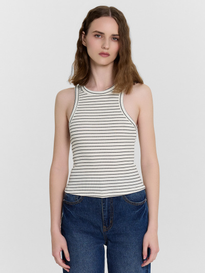 Топ Mark Formelle 112939/24-32880П-1 полоска_на_молочном - фото 2