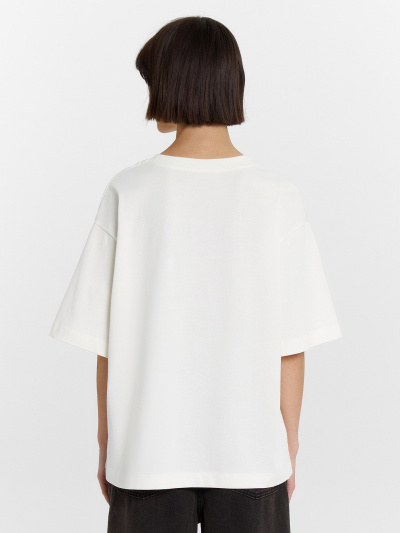 Футболка Mark Formelle 112961/24-31868П-0-2 молочный_601_D_вышивка - фото 4