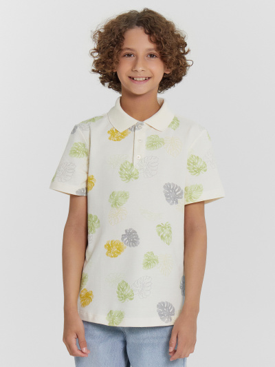 Майка Mark Formelle 113430/1/24-33308П-11 тропические_листья_на_молочном - фото 1