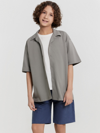 Рубашка Mark Formelle 113445/24-27207Ц-11 серо_бежевый - фото 2