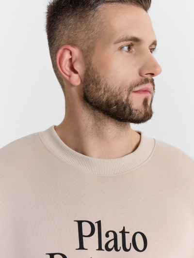 Свитшот Mark Formelle 121866/1/24-4037П-7П белый_песок_печать1_1_сл_на_пол - фото 7