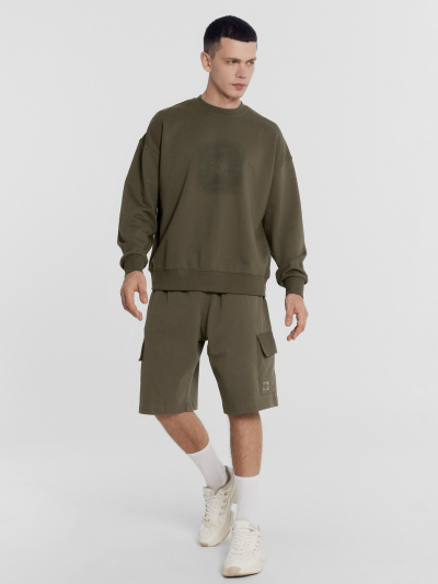 Свитшот Mark Formelle 121868/1/24-3536П-7(3) т.полынь_печать_2_сл_на_пол_Д - фото 1