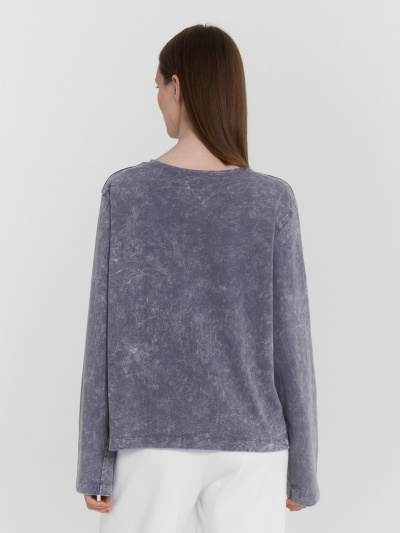 Джемпер Mark Formelle 122768/24-ОБР35122П-0 ACID_WASH_серый_печать_009.2_1_Эйсид - фото 1