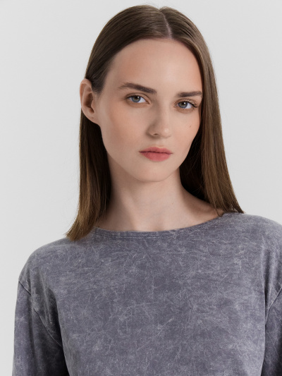 Джемпер Mark Formelle 122768/24-ОБР35122П-0 ACID_WASH_серый_печать_009.2_1_Эйсид - фото 4