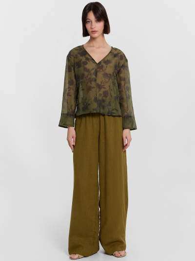 Блуза Mark Formelle 122855/24-33268П-9 акварельные_цветы_на_пихте - фото 4