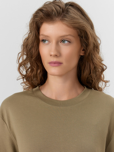 Лонгслив Mark Formelle 122952/24-32457Ц-5 хаки - фото 5