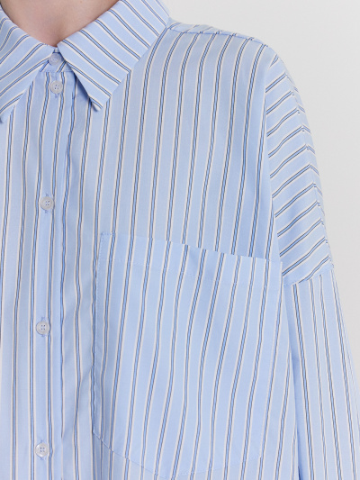 Блуза Mark Formelle 122976/24-32795П-9 широкая_голубая_полоска1 - фото 5