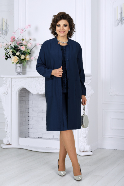 Блуза, кардиган, шорты Ninele 7495 синий - фото 1