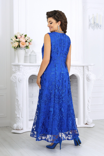 Накидка, платье Ninele 7496 василек - фото 8