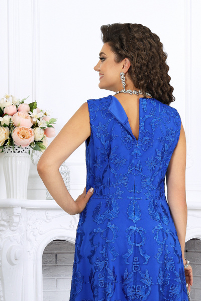 Накидка, платье Ninele 7496 василек - фото 9