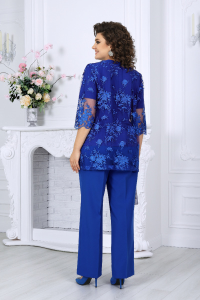 Блуза, брюки, кардиган Ninele 7498 василек - фото 8