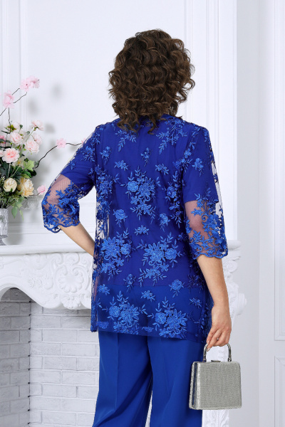Блуза, брюки, кардиган Ninele 7498 василек - фото 10