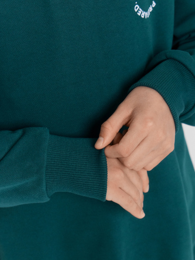 Свитшот Mark Formelle 123469/24-33650П-7 хвойно_зеленый_печать_2_сл_на_пол - фото 5