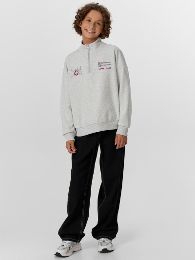 Свитшот Mark Formelle 123472/25-35529П-7 серый_меланж_4306_А_печать_1_сл_на_пол - фото 1