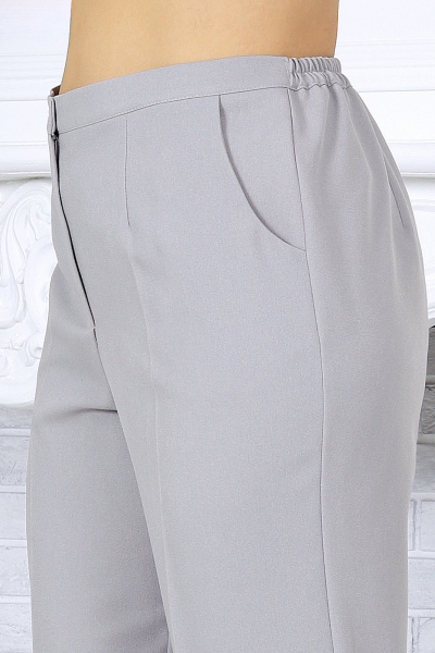 Брюки, жакет Ninele 7501 серо-голубой - фото 9