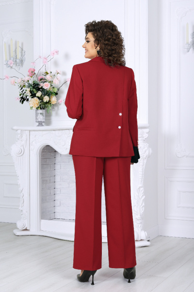 Брюки, жакет Ninele 7502 бордо - фото 7