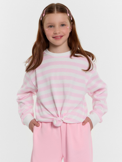 Лонгслив Mark Formelle 127908/1/25-35536П-0 бело_розовая_полоска - фото 5