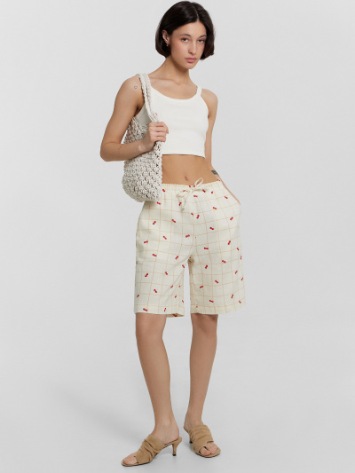 Шорты Mark Formelle 132376/25-36742П-9 вишенки_на_молочной_клетке - фото 1