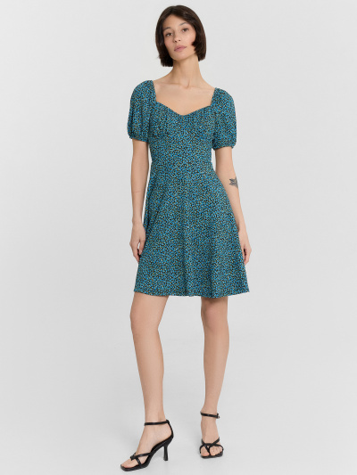 Платье Mark Formelle 152589/24-33567П-9 цветочки_на_черном1 - фото 1