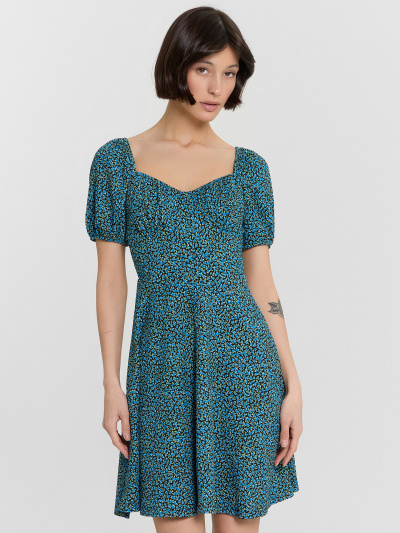 Платье Mark Formelle 152589/24-33567П-9 цветочки_на_черном1 - фото 3