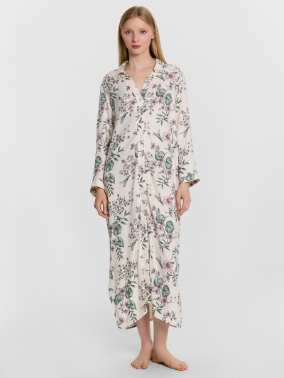 Платье Mark Formelle 152631/24-28378П-9 цветы_на_св.молочном1 - фото 1