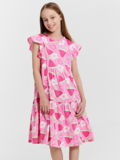 Платье Mark Formelle 157818/24-28133П-0 фрукты_на_розовом_саше - фото 2