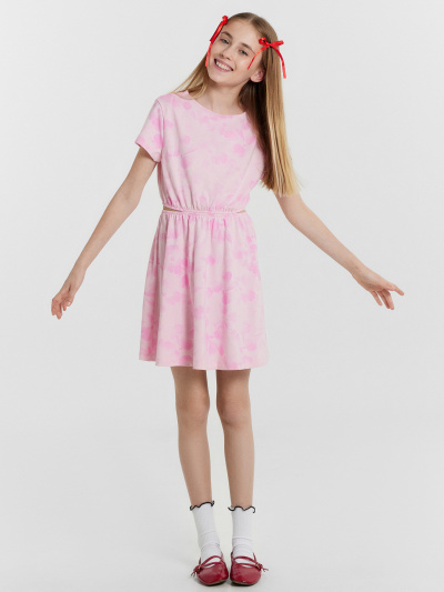 Платье Mark Formelle 157968/24-33108П-0 акварельные_бантики_на_розовом - фото 1