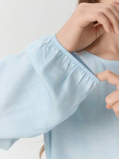 Платье Mark Formelle 157969/24-33472П-9 набивка_серо_голубой_деним - фото 5