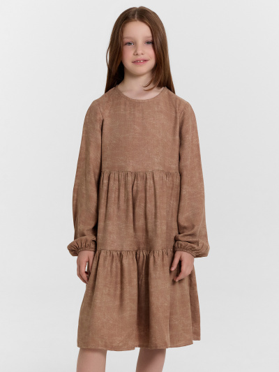 Платье Mark Formelle 157969/24-33472П-9 набивка_шоколадный_деним - фото 3