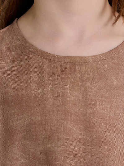 Платье Mark Formelle 157969/24-33472П-9 набивка_шоколадный_деним - фото 5