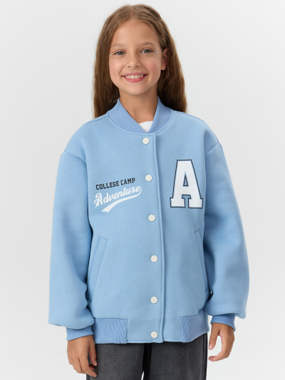 Бомбер Mark Formelle 167766/25-34230П-7П пыльно_голубой_печать_1_сл_на_Л_П_дет_пер - фото 2