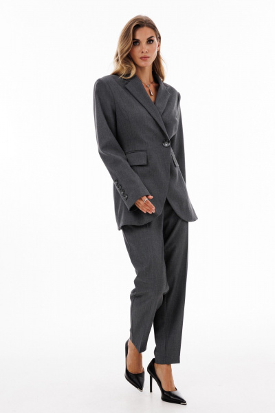 Жакет EOLA 2911 серый_меланж - фото 2