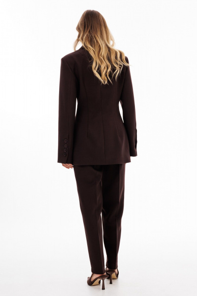 Жакет EOLA 2911 темный_шоколад_меланж - фото 8