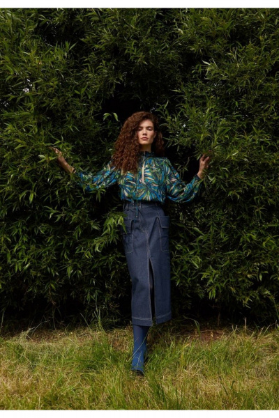 Юбка DEVITA 2025 темно-синий - фото 8