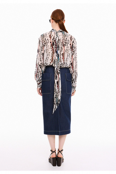 Юбка DEVITA 2025 темно-синий - фото 4