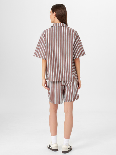 Рубашка, шорты Mark Formelle 192011/24-32911П-9 широкая_кофейная_полоска - фото 2