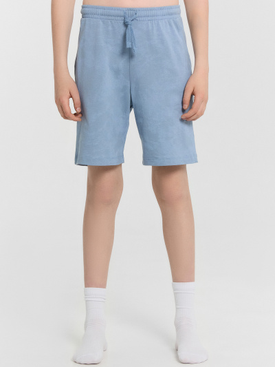 Футболка, шорты Mark Formelle 393329/24-27452П-0 серо_синий_acid_wash_печать_1_сл_на_пол_1сл_на_спин - фото 3