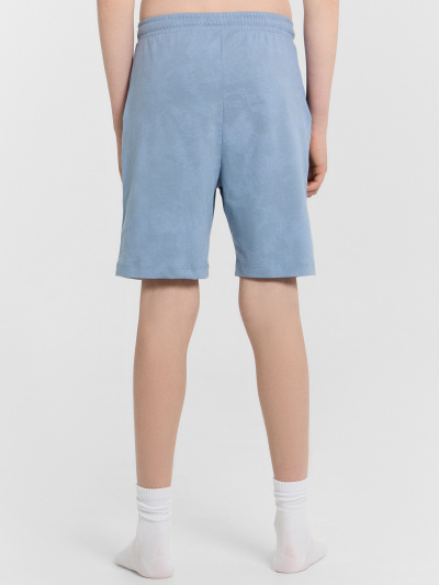 Футболка, шорты Mark Formelle 393329/24-27452П-0 серо_синий_acid_wash_печать_1_сл_на_пол_1сл_на_спин - фото 1