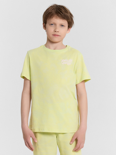 Футболка, шорты Mark Formelle 393330/24-27521П-7 лаймовые_разводы_1_сл_на_пол - фото 3