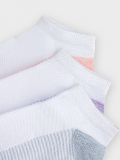 Носки Mark Formelle 406A-3176/B2-253406A белый_розовый_св.лаванда_облако_рис.3176 - фото 4