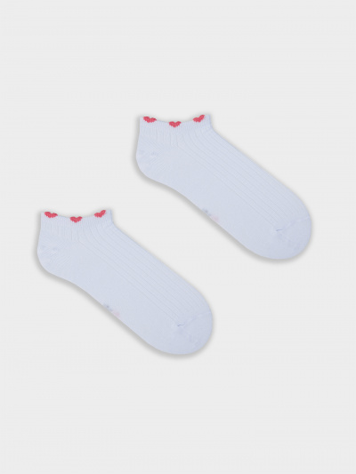 Носки Mark Formelle 406K-3191/B3-25406K белый_коралловый_рис.3191 - фото 2