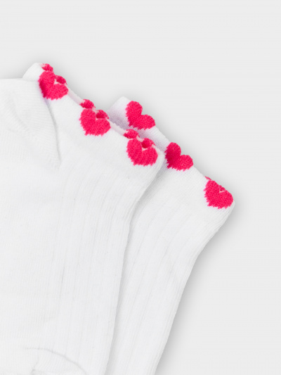 Носки Mark Formelle 406K-3191/B3-25406K белый_малиновый_рис.3191 - фото 3