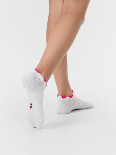 Носки Mark Formelle 406K-3191/B5-25406K белый_малиновый_рис.3191 - фото 2