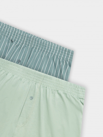 Трусы Mark Formelle 411152-2/25-5140П-0 белая_полоска_на_зеленом_зеленый_лед - фото 6