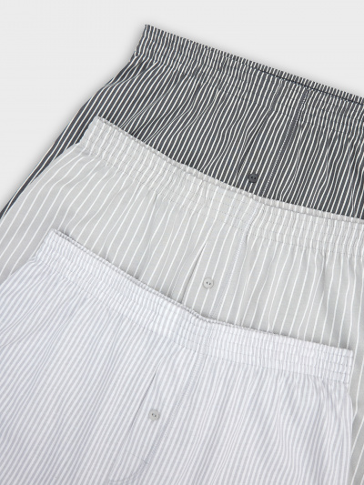 Трусы Mark Formelle 411152-3/25-5323П-0 бело_серая_полоска_полоска_на_св.сером_полоска_на_ - фото 2