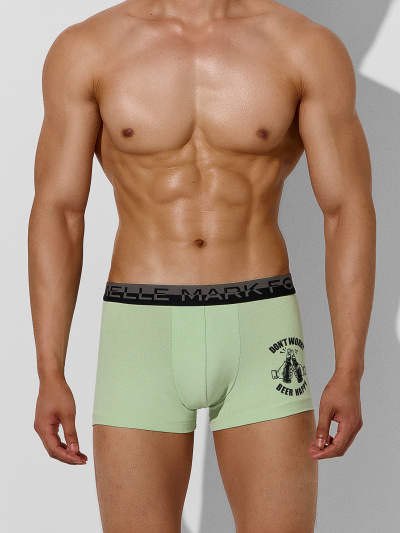 Трусы Mark Formelle 411215-2/25-5145П-5 зеленая_дымка_пиво_на_св._сером_2_сл_1тр_на_ЛВ_дет - фото 2