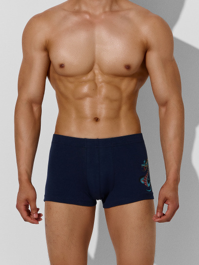 Трусы Mark Formelle 411229-2/25-5165П-5 т.синий_тату_винтаж_3_сл_1тр_на_ЛВ_дет - фото 4