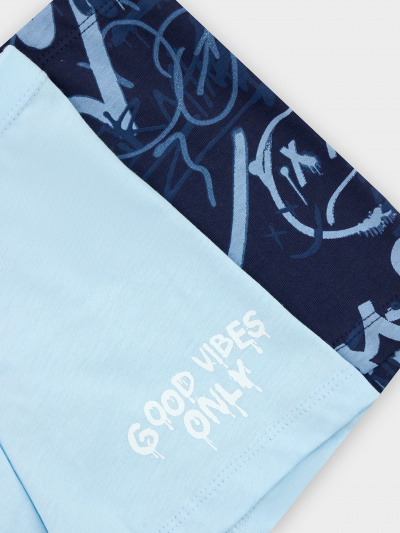 Трусы Mark Formelle 413344-2/25-36800П-0 голубое_небо_граффити_на_т.синем_2_сл_1тр_на_ЛВ_д - фото 3