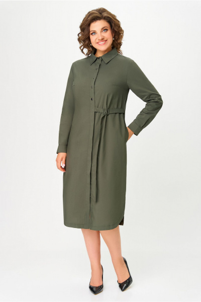 Платье DaLi 7051 хаки - фото 9